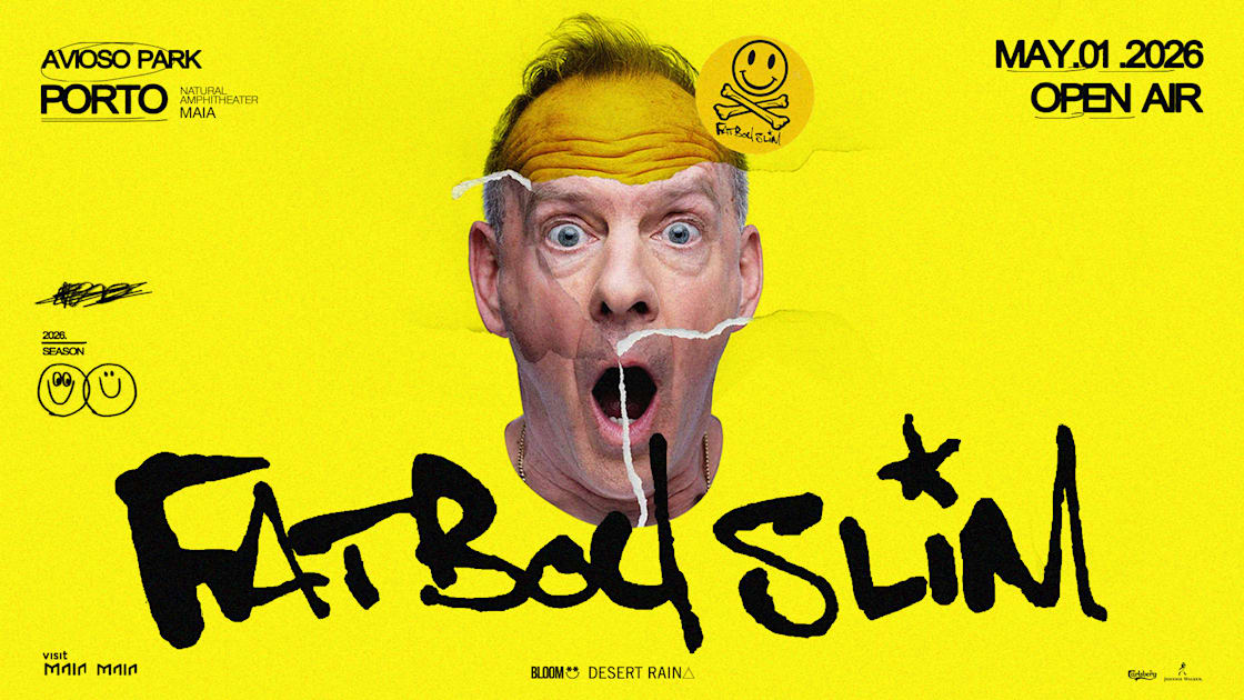 Fatboy Slim, Avioso Park, Porto, open air 2026